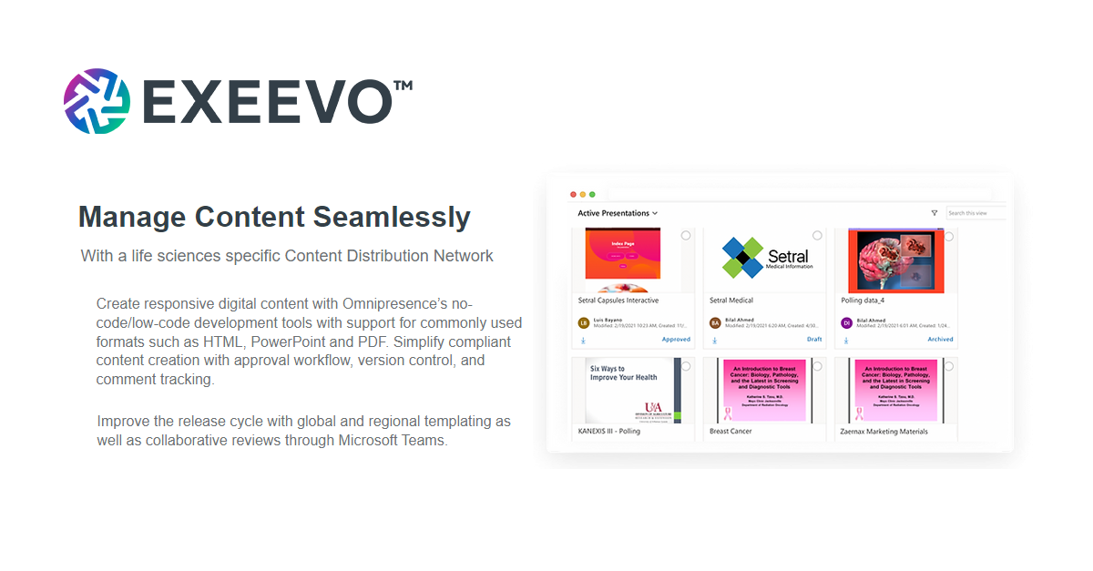 screenshot of Exeevo Omnipresence